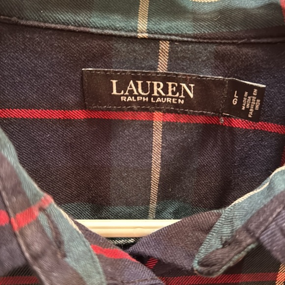 Lauren Ralph Lauren Embellished Plaid Shirt - Picture 3 of 5